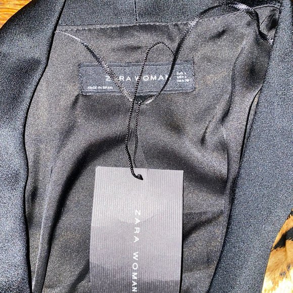 Zara, BN Beautiful Silk Tiger Print Blazer, Size L - Picture 3 of 11